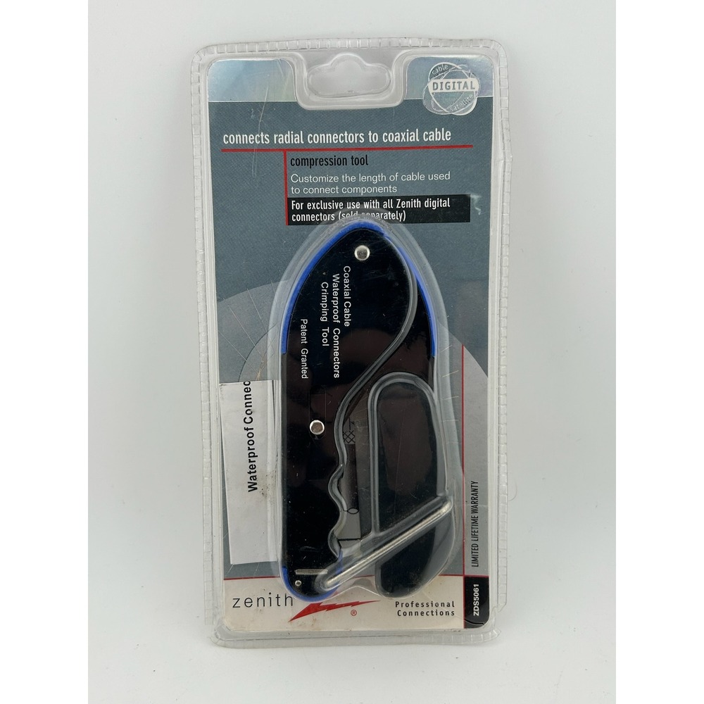 Zenith Coaxial Cable‎ Compression Tool Radial Connectors TV DVD VCR Satellite
